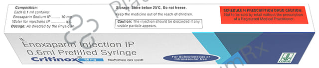 Critinox 60mg Injection 0.6ml