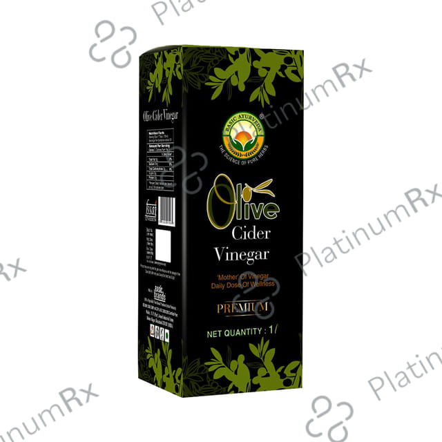 Basic Ayurveda Olive Cider Vinegar with the Mother - Unfiltered & Unpasteurized 1 Ltr