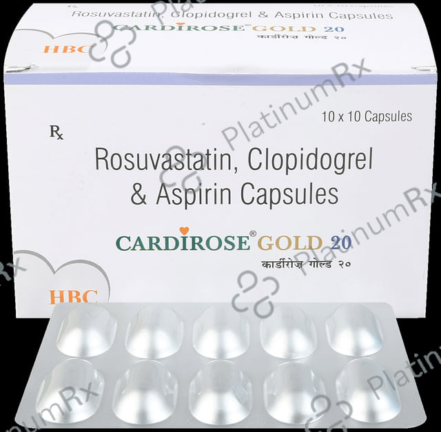 Cardirose Gold 20/75/75mg Capsule 10s