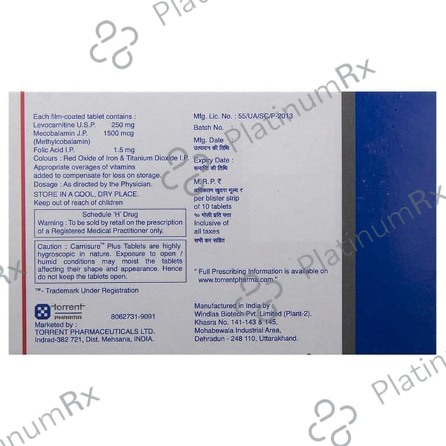 Carnisure Plus Tablet 10s