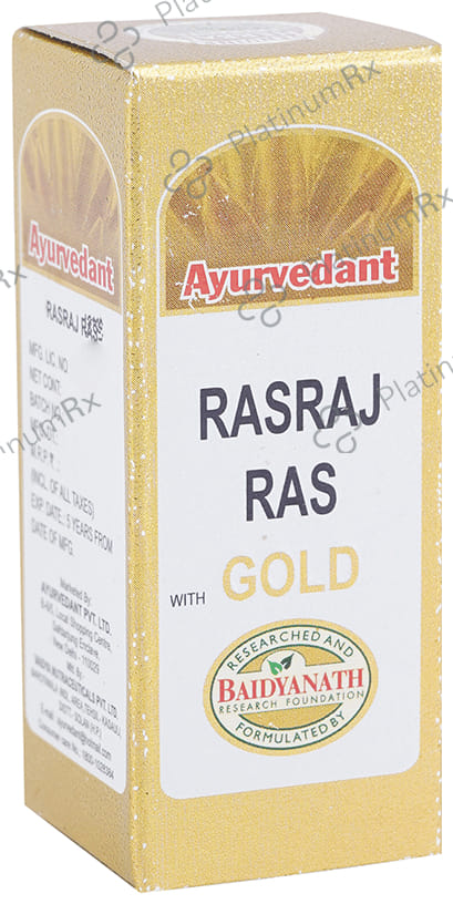 Baidyanath Ayurvedant Rasraj Ras with Gold Tablet 25 tablets