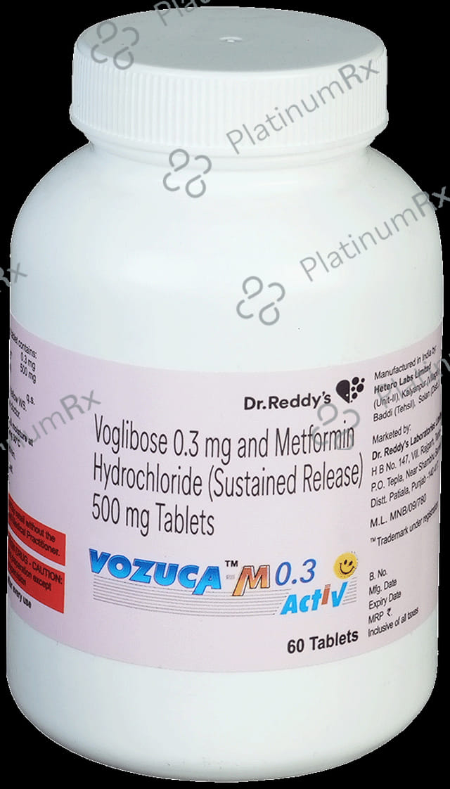 Vozuca M 500/0.3mg Tablet SR 60s