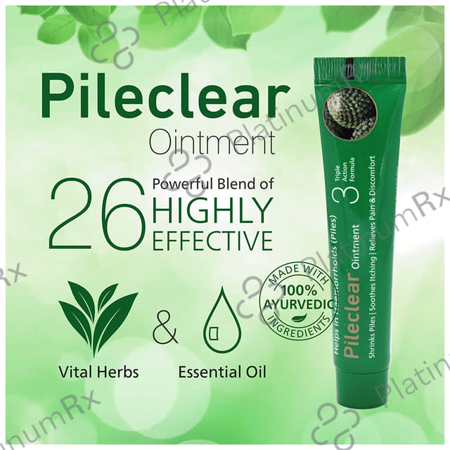 Pileclear Ointment (25gm Each) 2 Tubes