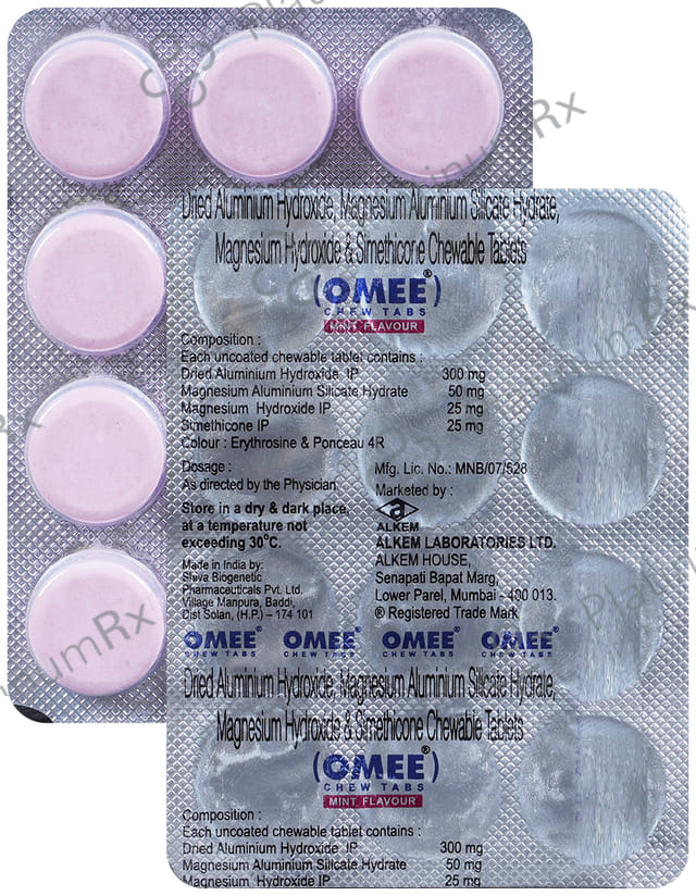 Omee Mint Chewable Tablet 12s