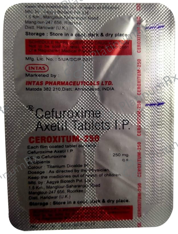 Ceroxitum 250mg Tablet 4s