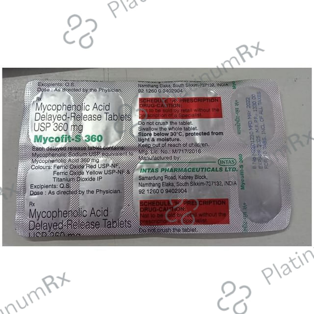 Mycofit S 360mg Tablet 10s