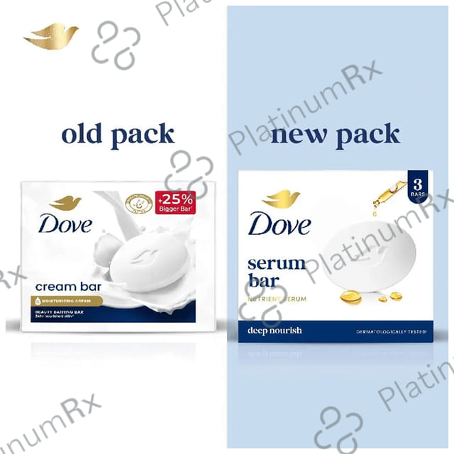 Dove Cream Beauty Bathing Bar 3s