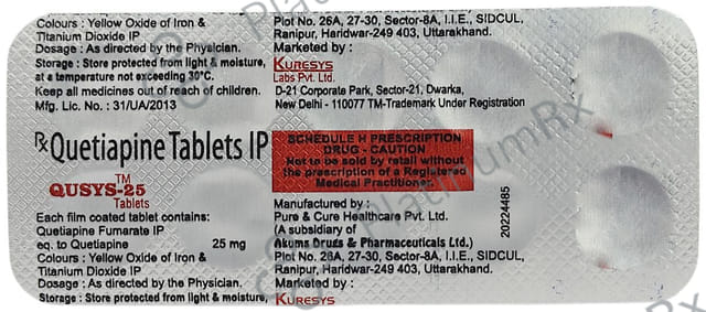 Qusys 25mg Tablet