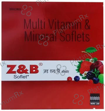 Z & B Multi Vitamin & Mineral Softlet 15s