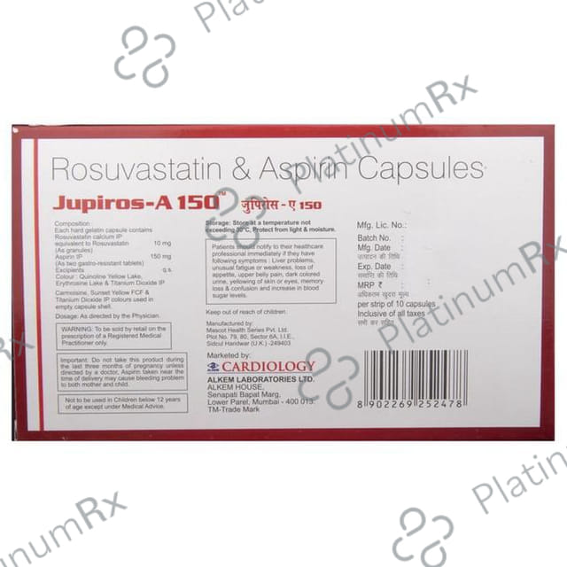 Jupiros A 150/10mg Capsule 10s