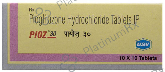 Pioz 30mg Tablet 10s