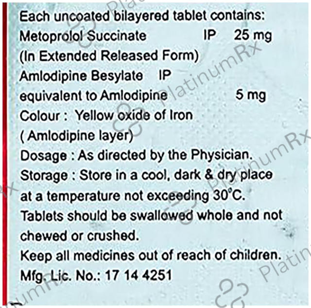 Elprol AM 5mg/25mg Tablet ER