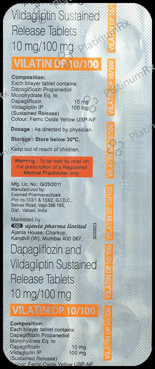 Vilatin DP 10/100mg Tablet 10s