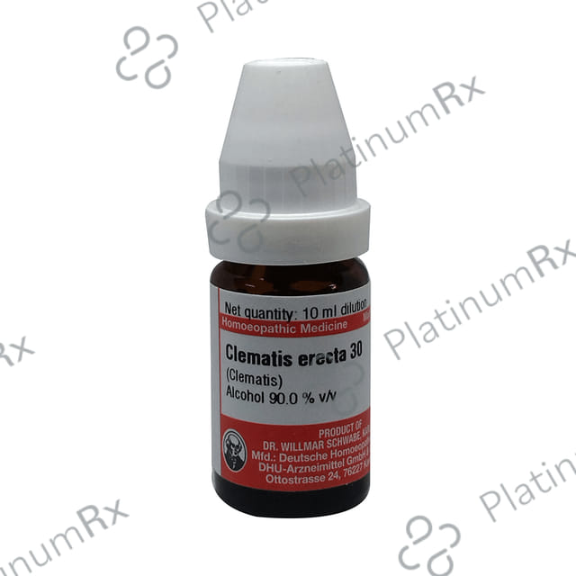 Dr Willmar Schwabe Germany Clematis Erecta Dilution 30