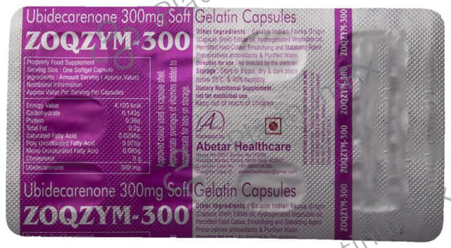 Zoqzym 300mg Soft Gelatin Capsule 10s