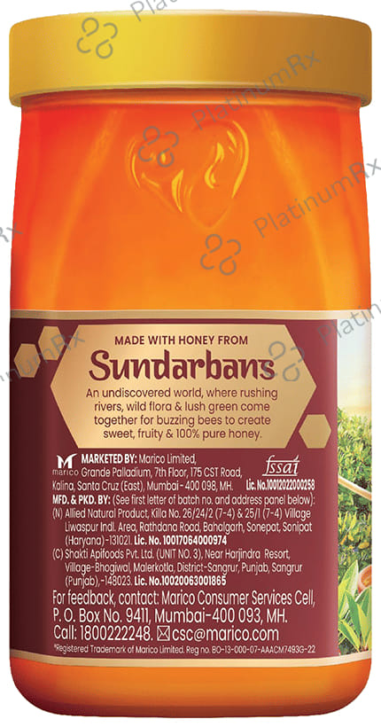 Saffola Honey Active Made with Sundarban Forest Honey No Sugar Adulteration 1kg