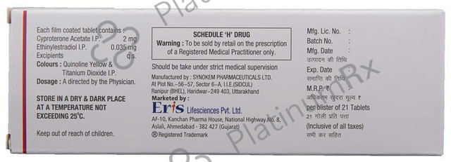 Carpela 2/0.035mg Tablet 21s