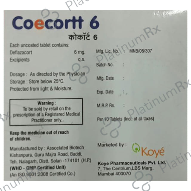 Coecortt 6 Tablet