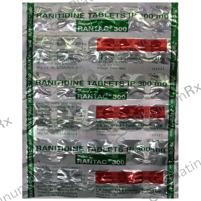 Rantac 300mg Tablet 30s