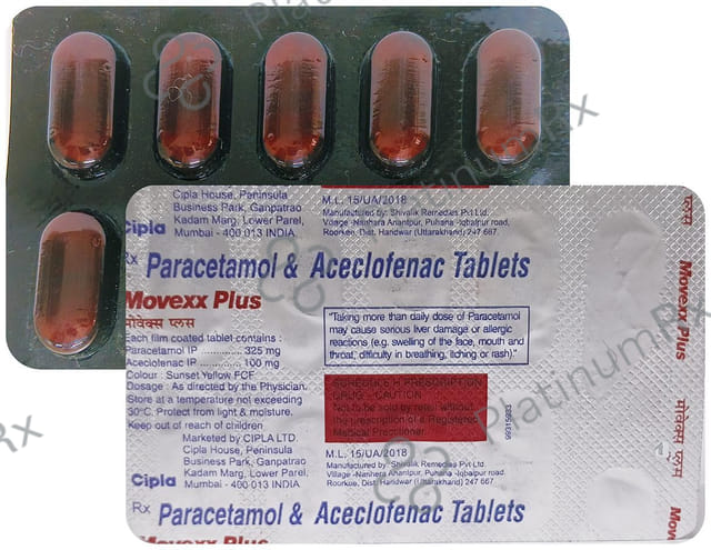 Movexx Plus 100/325mg Tablet 10s