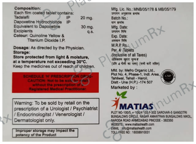 Standsure 20 D Tablet