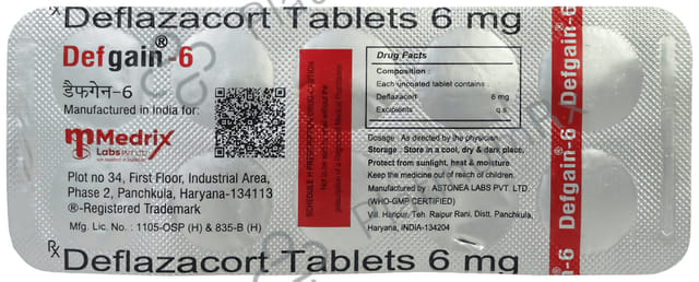 Defgain 6mg Tablet