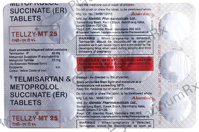 Tellzy MT 25/40mg Tablet ER 15s