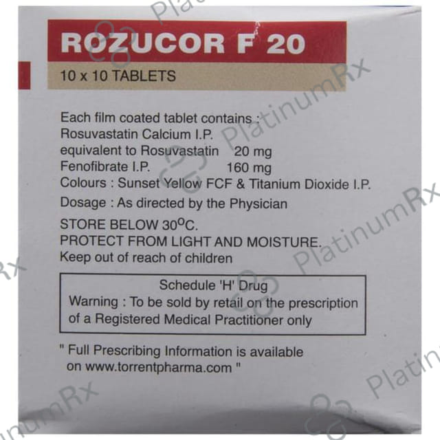 Rozucor F 20/160mg Tablet 10s