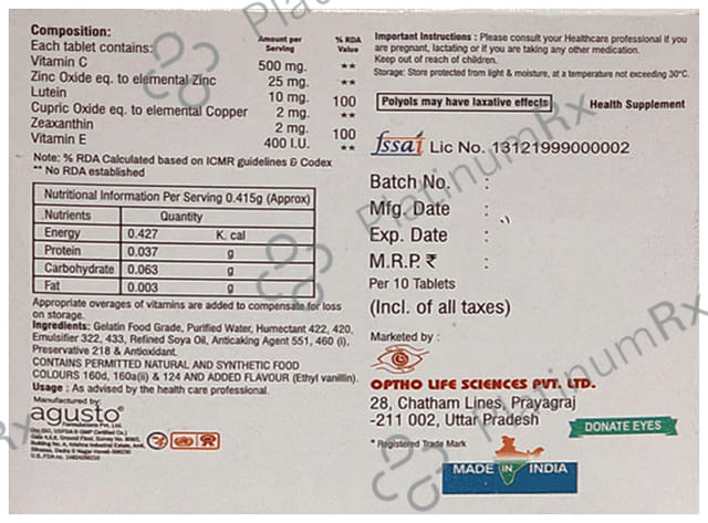 Optho Life Science I-Gem 6 Vitamins & Minerals Tablet