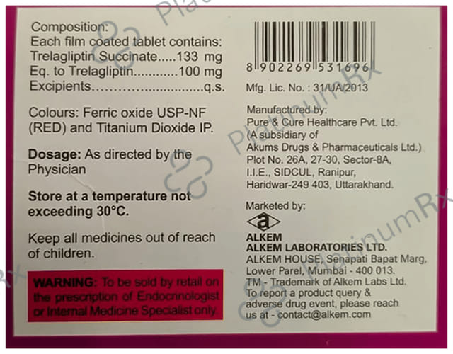 Onetrela 100mg Tablet 4s