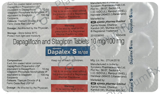 Dapalex S 10/100mg Tablet 15s