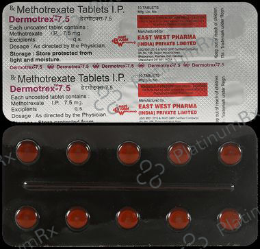 Dermotrex 7.5mg Tablet 10s