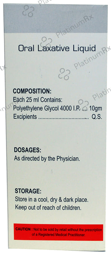 Puout Oral Laxative Liquid Sugar Free