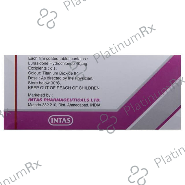 Lurasid 40mg Tablet 10s