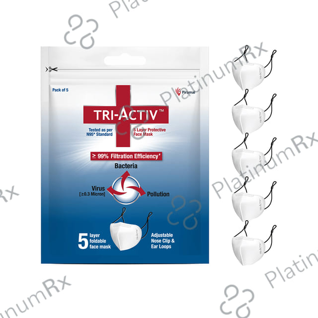 Tri-Activ 5 Layer Protective Face Mask with Ear Loop