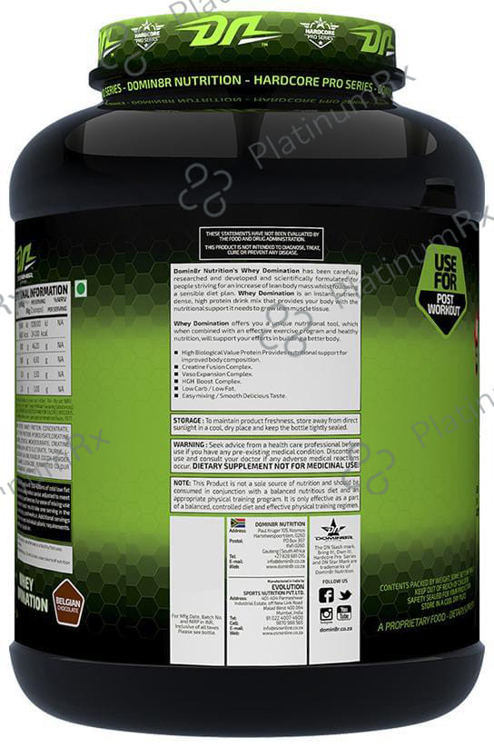 DOMIN8R Whey Protein Domination Powder Chocolate 4 lb