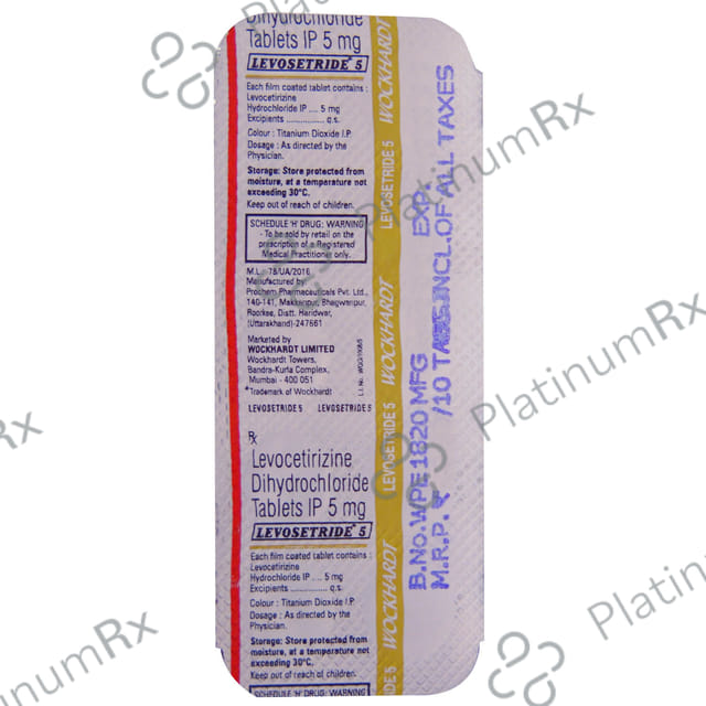 Levosetride D 5mg Tablet 10s
