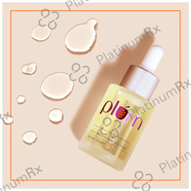 Plum Glow-Restore Face Oil Blend - With Grape Seed & Sea Buckthorn
