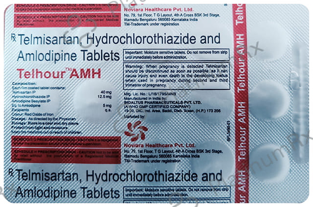 Telhour AMH 5/12.5/40mg Tablet 15s
