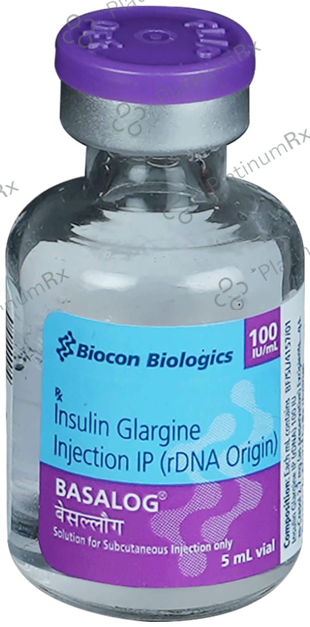 Basalog (100 IU/ml) (1*5ml Vial) Solution For Injection 5ml