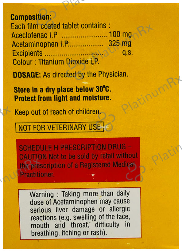 Relaxyl Plus 100/325mg Tablet 10s