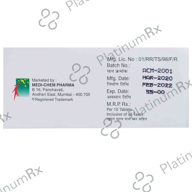 Amlochem AT 5/50mg Tablet 10s (Medichem Pharmceuticals Ltd.)