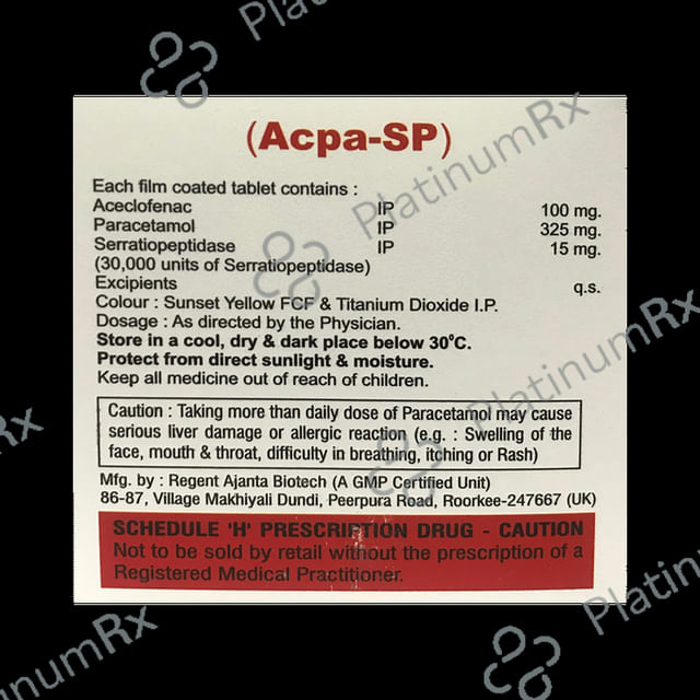 Acpa SP Tablet 10s