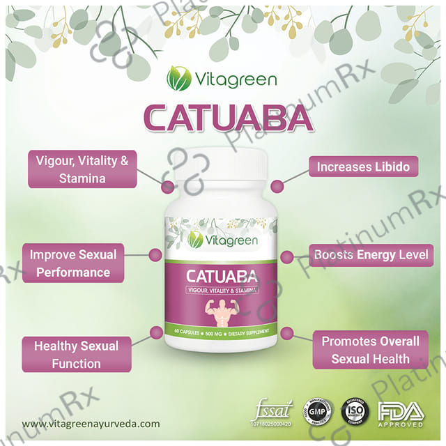 Vitagreen Catuaba 500mg Capsule