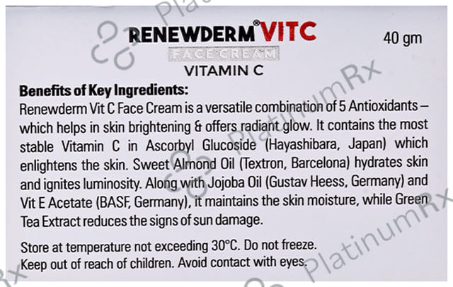 Renewderm VitC Face Cream 40gm