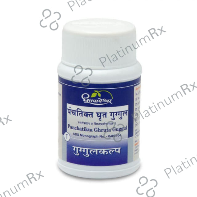 Dhootapapeshwar Panchatikta Ghruta Guggul 1000 tablets