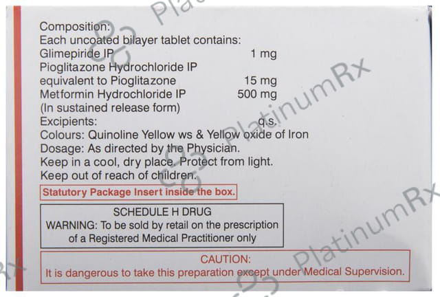 Triopil 1/500/15mg Tablet SR 10s