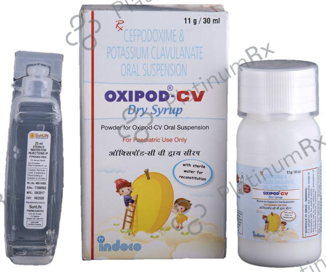 Oxipod-CV 50mg/5ml/31.25mg/5ml Dry Syrup