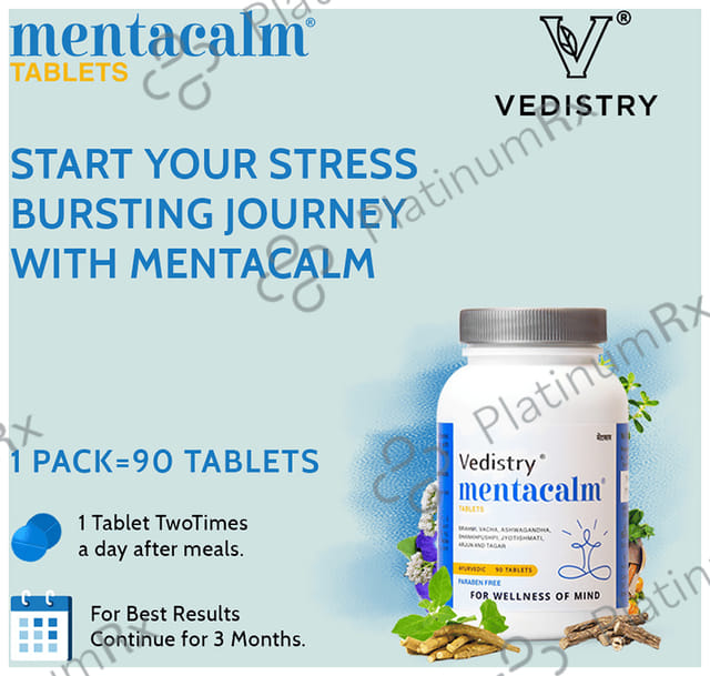 Vedistry Mentacalm Tablet for Mind Wellness
