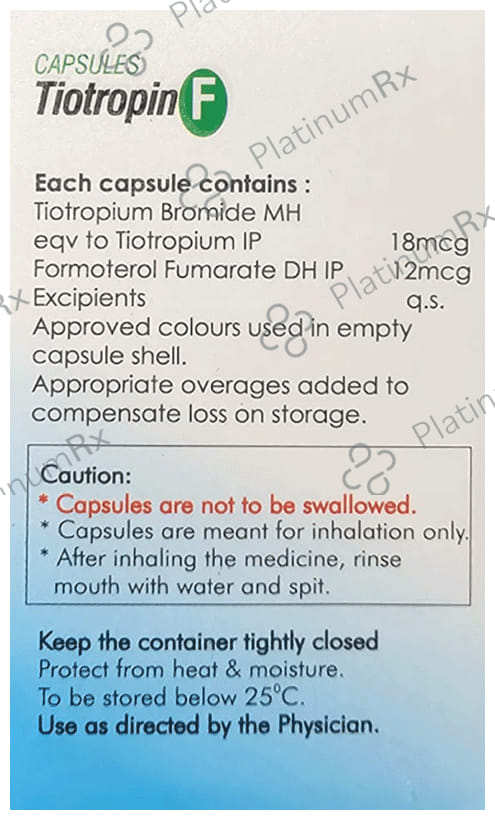 Tiotropin F 12/18mcg Capsule 15s